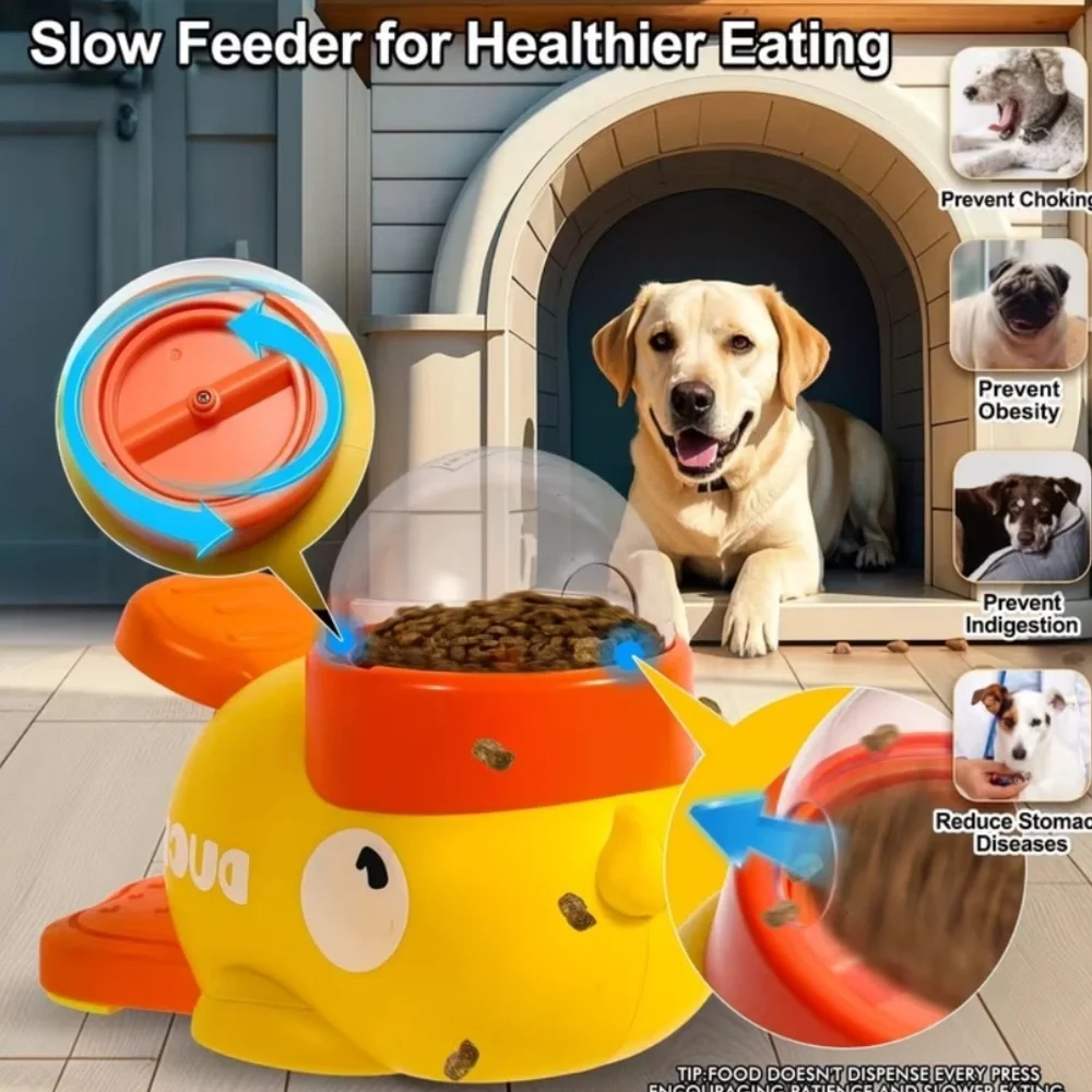 Fish-Shaped Dog Food Dispenser & Toy - For All Sizes